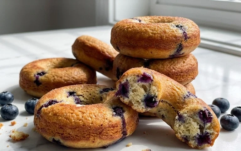 Blueberry Cake Donuts