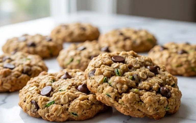 Healthy Zucchini Oatmeal Cookies
