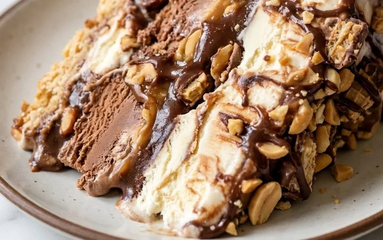 Buster Bar Ice Cream Cake