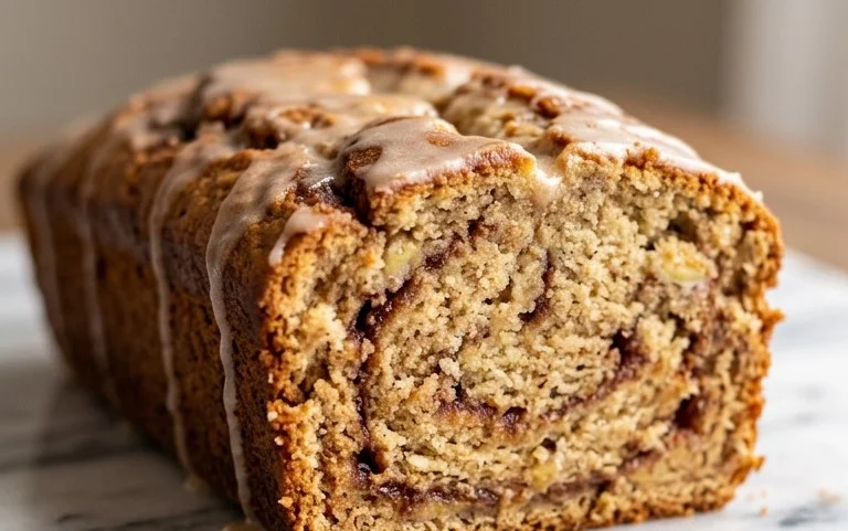 Cinnamon Roll Banana Bread