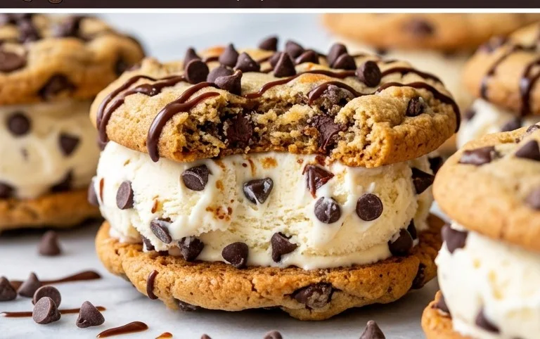 Cookie Ice Cream Sandwiches (Like a Chipwich!)