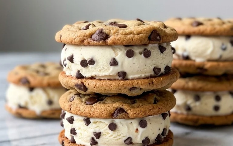 Cookie Ice Cream Sandwiches (Like a Chipwich!)