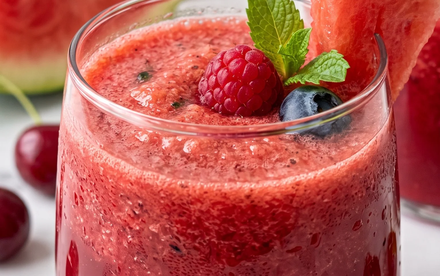 Watermelon Cherry Berry Beet Juice
