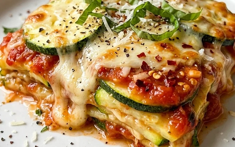 Three Cheese Zucchini Parmesan