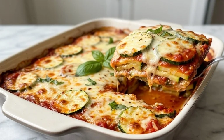 Three Cheese Zucchini Parmesan
