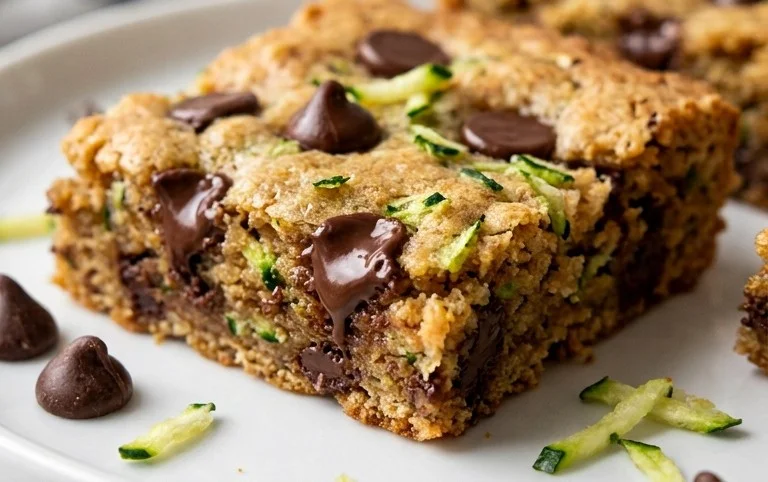 Chocolate Chip Zucchini Cookie Bars