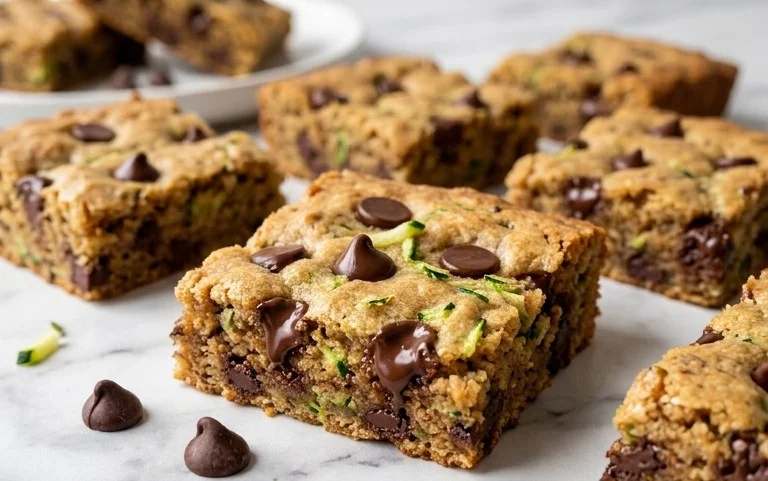 Chocolate Chip Zucchini Cookie Bars