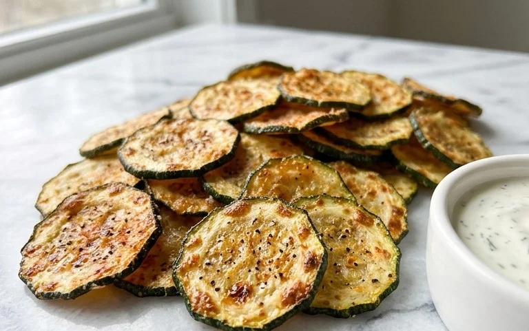 Crispy Baked Zucchini Chips