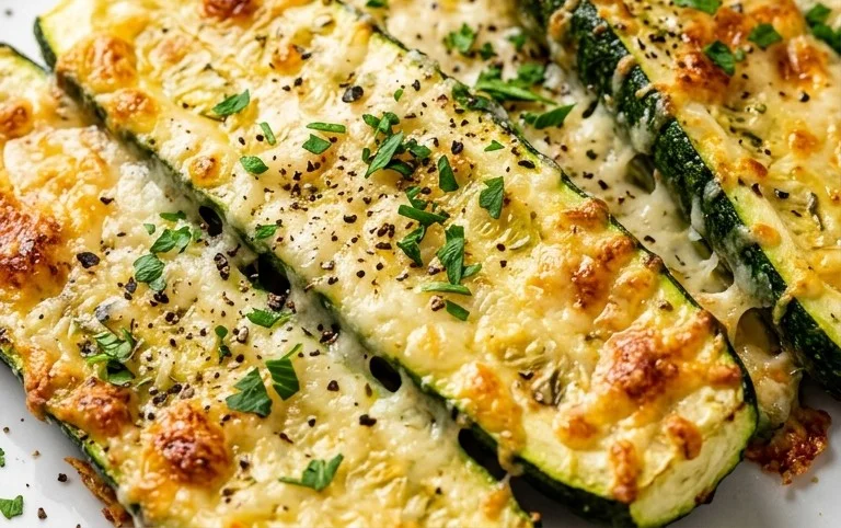Oven Roasted Parmesan Zucchini 