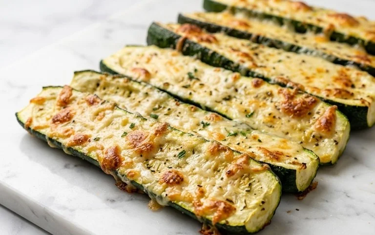 Oven Roasted Parmesan Zucchini 
